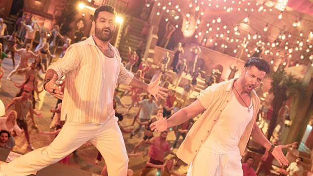 EXCLUSIVE: Check out the ROCKING first look of Hrithik Roshan vs NTR in the War 2 dance number, ‘Janaab-e-Aali’