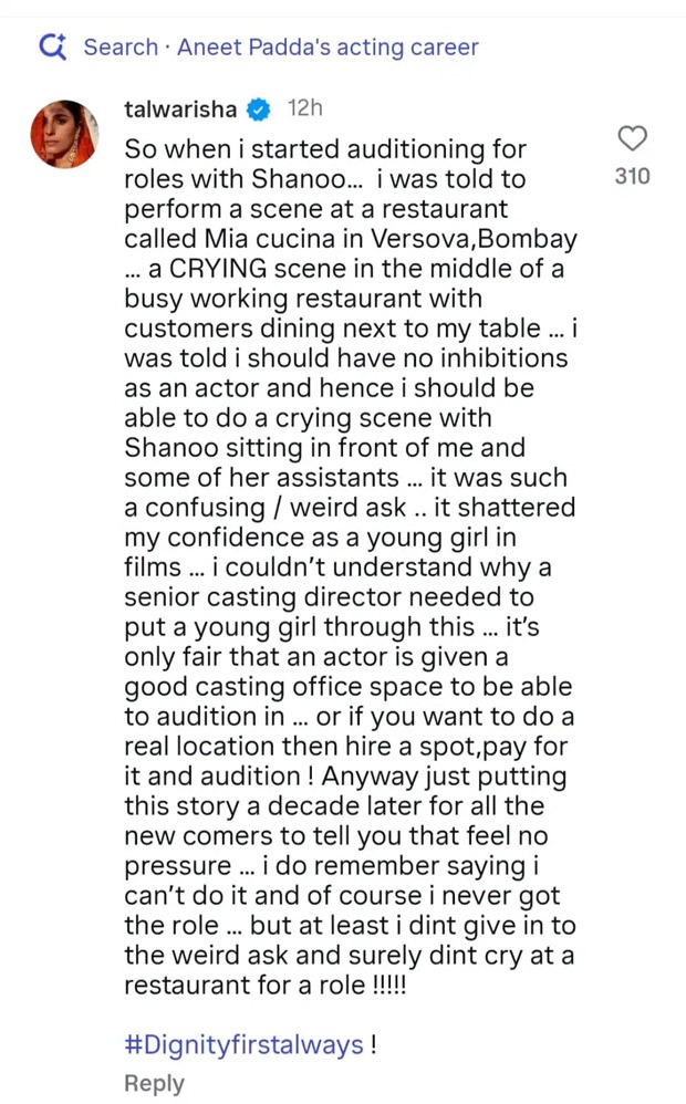 Isha Talwar recalls Shanoo Sharma’s “weird” audition request early in her career: “It shattered my confidence”