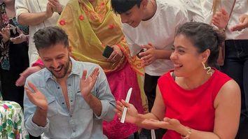Kajol and Vatsal Sheth receive a joint birthday celebration from actress Ishita Dutta; see pics