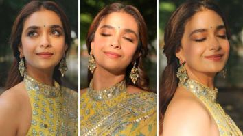 Keerthy Suresh glows in Rs 63,000 yellow saree with mirror-work magic!