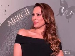 Lulia Vantur in a black gorgeous fit