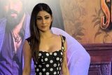 Mouni Roy in a gorgeous polka dot dress