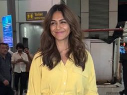 Mrunal Thakur in a cool butter yellow fit