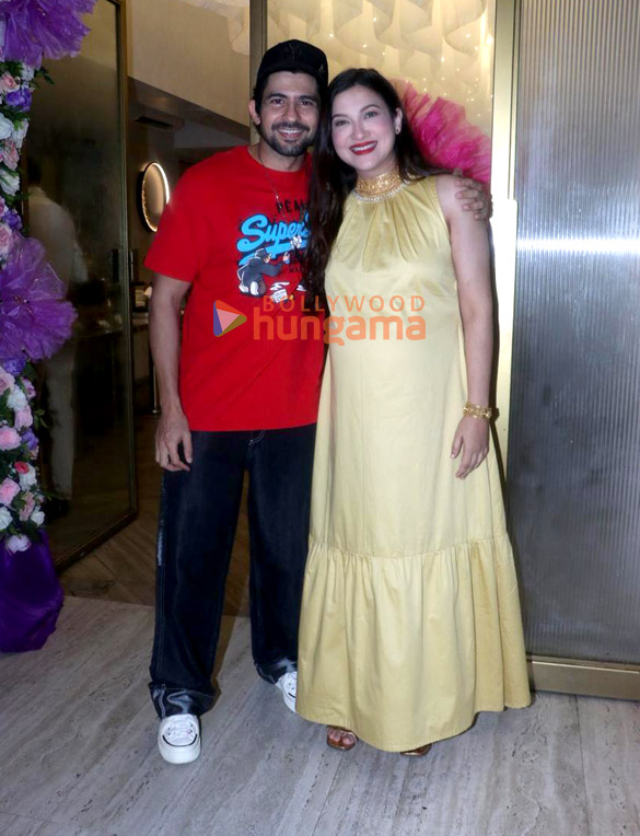 photos awez darbar nagma mirajkar and others grace gauahar khans baby shower ceremony 1
