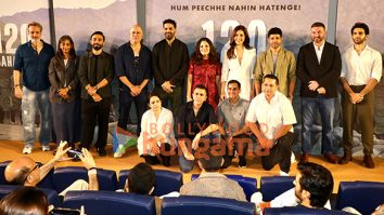 Photos: Farhan Akhtar, Ritesh Sidhwani, Raashii Khanna, Razneesh ‘Razy’ Ghai and Sparsh Walia at the teaser launch of 120 Bahadur