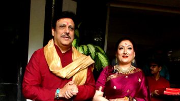 Photos: Govinda, Sunita Ahuja and Yashvardhan Ahuja welcome Ganpati at their residence