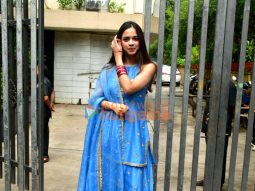 Photos: Nitanshi Goel snapped outside Govinda’s residence in Juhu