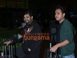 Photos: Producer Abhishek Agarwal flies off the to US for the premiere of his film The Bengal Files
