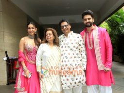 Photos: Rakul Preet Singh, Jackky Bhagnani, Bhushan Kumar and others at Bhagnani House for Ganpati darshan in Bandra