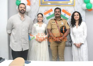 Photos: Rohit Shetty, Nushrratt Bharuccha and Amruta Khanvilkar snapped at the Police Officers Colony on Independence Day
