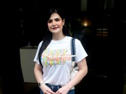 Photos: Zareen Khan spotted outside a cafe in Bandra