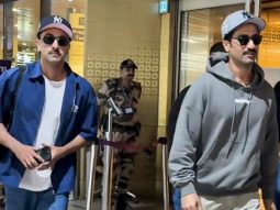 Ranbir Kapoor & Vicky Kaushal papped together at the airport