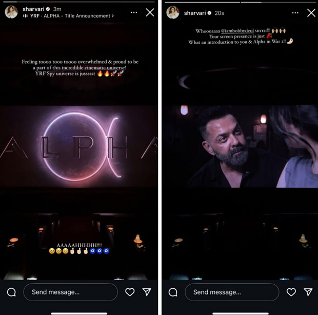 Sharvari expresses joy as War 2 end-credit scene teases first look of her film with Alia Bhatt, Alpha