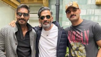 Suniel Shetty meets Ajay Devgn in London, calls Son of Sardaar 2 “A laugh riot”