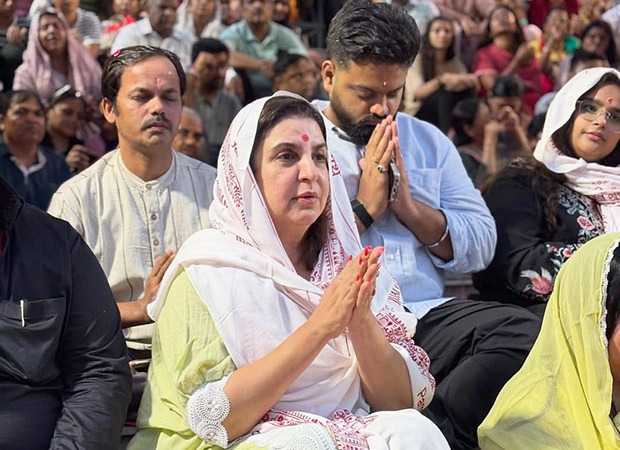 Farah Khan visits Rishikesh for the first time with cook Dilip, Calls ganga aarti a ‘magical experience’