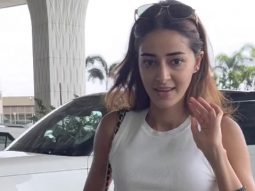 Ananya Panday rushed as her flight might get missed