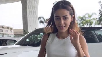 Ananya Panday rushed as her flight might get missed