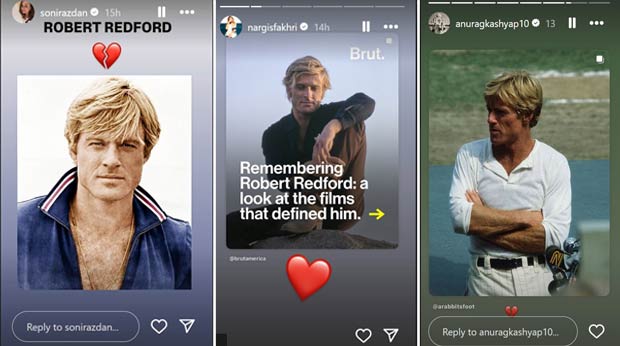 Robert Redford Passes AWay at 89: Bollywood Celebs Priyanka Chopra, Kareena Kapoor Khan, Anil Kapoor and others pay emotional tributes