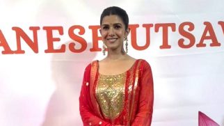 Nimrat Kaur is all Ganesh Utsav ready in a gorgeous red suit