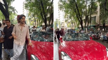 Ibrahim Ali Khan turns heads with his swanky MG Cyberster EV Roadster worth Rs. 75 lakhs