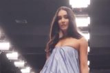 Lisa Haydon all dolled up for Dubai Fashion Week