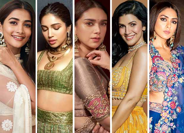 Style Navratri’s 9 colours like Bollywood actresses Pooja Hegde, Bhumi Pednekar, Madhuri Dixit, and more