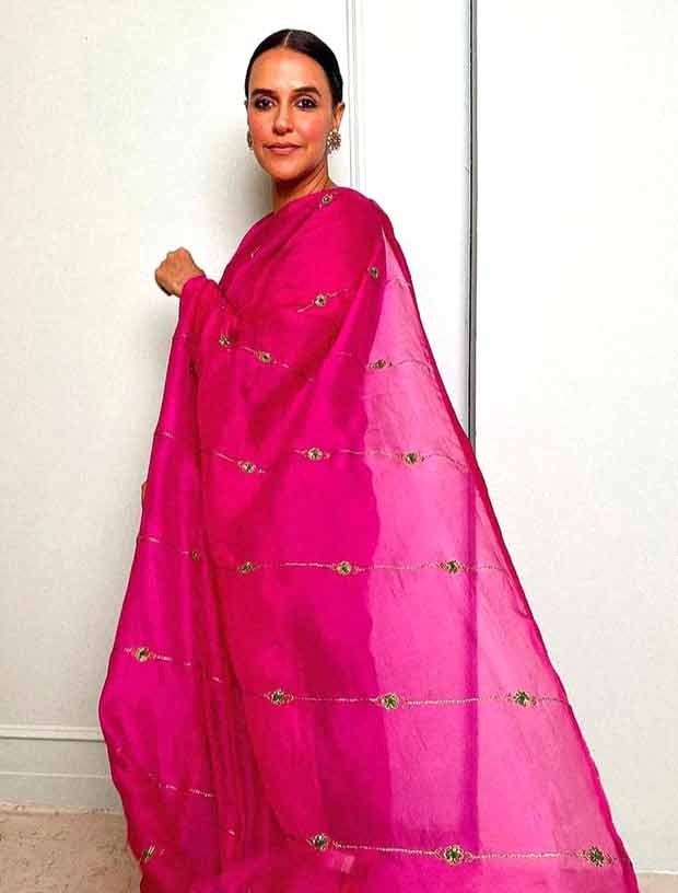 Navratri Ashtami 2025: Neha Dhupia, Saiee Manjrekar and other Bollywood actresses Shine in pink festive looks