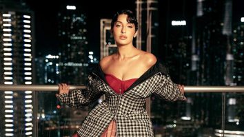 Nora Fatehi steals the spotlight in Rahul Mishra’s Madras check-inspired gown at Dubai showcase