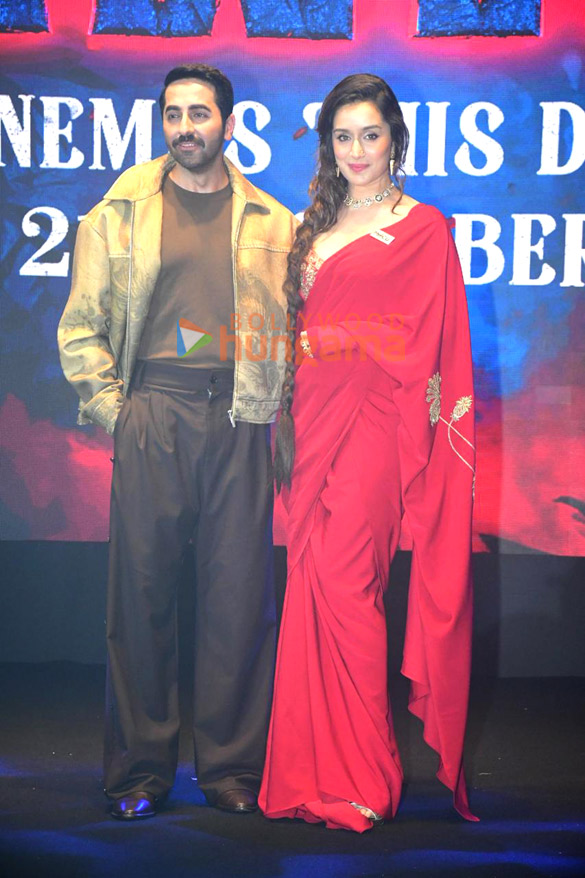 Photos: Ayushmann Khurrana, Shraddha Kapoor, Dinesh Vijan, Amar Kaushik, Niren Bhatt and others grace the trailer launch of Thamma Photos: Ayushmann Khurrana, Shraddha Kapoor, Dinesh Vijan, Amar Kaushik, Niren Bhatt and others grace the trailer launch of Thamma