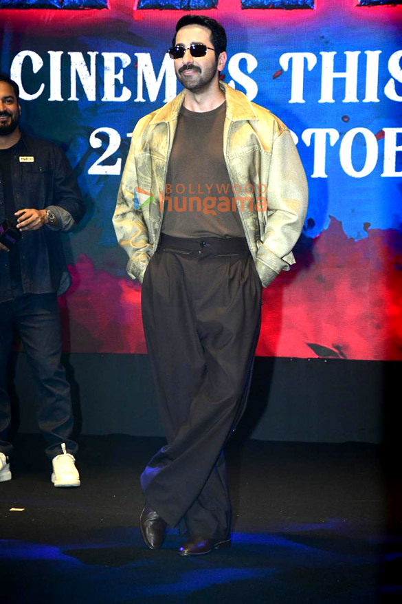 photos ayushmann khurrana shraddha kapoor dinesh vijan amar kaushik niren bhatt and others grace the trailer launch of thamma 8