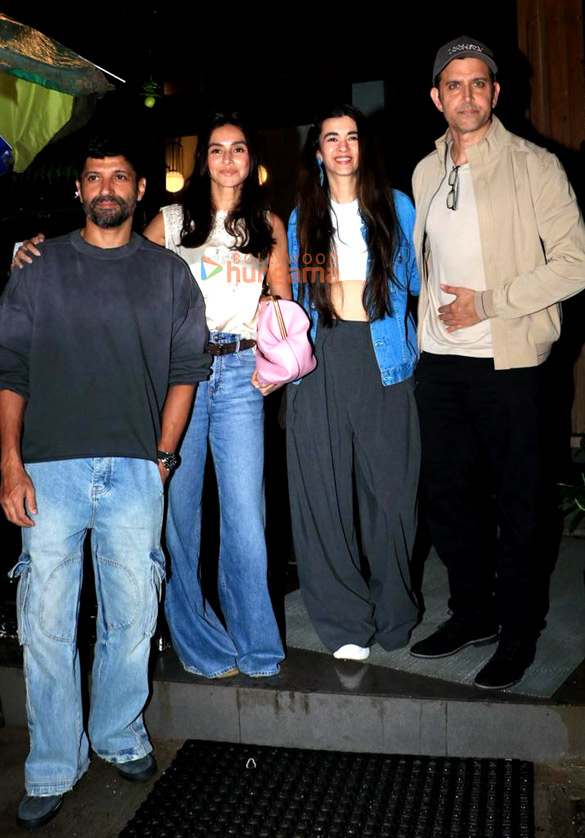 Photos: Hrithik Roshan, Saba Azad, Farhan Akhtar and Shibani Dandekar snapped at Mizu restaurant in Bandra Photos: Hrithik Roshan, Saba Azad, Farhan Akhtar and Shibani Dandekar snapped at Mizu restaurant in Bandra