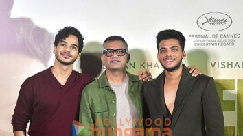 Photos: Ishaan Khatter, Vishal Jethwa and Neeraj Ghaywan snapped at the Homebound press conference