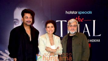 Photos: Kajol, Jisshu Sengupta and Umesh Bist snapped at the promotions of The Trial – season 2