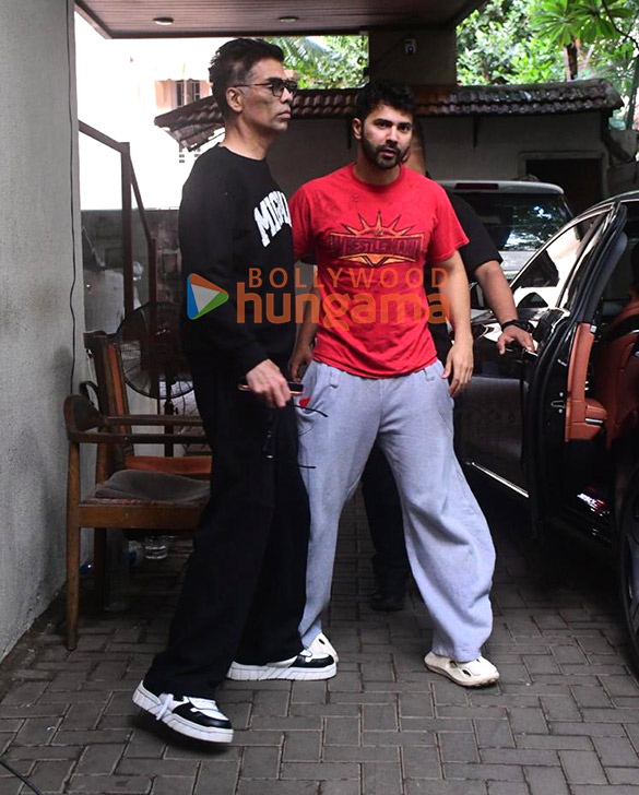 photos karan johar and varun dhawan spotted at dharma productions office in khar 5
