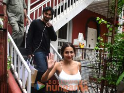 Photos: Malaika Arora with her son Arhaan Khan snapped outside a restaurant in Bandra