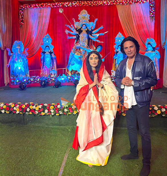 photos rahul roy and sister priyanka snapped at the indian bangla club durga puja pandal 2