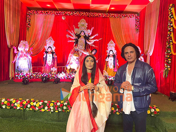 photos rahul roy and sister priyanka snapped at the indian bangla club durga puja pandal 5