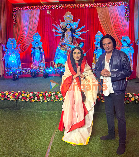 photos rahul roy and sister priyanka snapped at the indian bangla club durga puja pandal 6