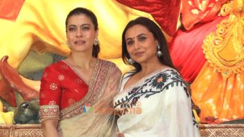 Photos: Rani Mukerji, Kajol, Ayan Mukerji and others snapped during Durga Puja at North Bombay Sarbojanin