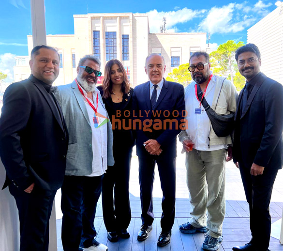 photos sharib khan ranjan singh anuparna roy alberta barbara festival head venice anurag kashyap and vikas kumar snapped at the world premiere of songs of forgotten trees at the 82nd venice 1