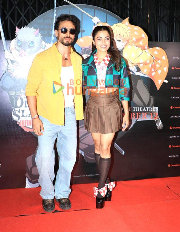 photos tiger shroff and rashmika mandanna attend special fan screening of demon slayer kimetsu no yaiba infinity castle 7