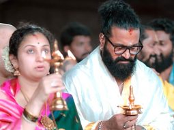 Rishab Shetty and wife Pragathi seek blessings at Kollur Mookambika Temple ahead of Kantara: Chapter 1 release
