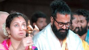 Rishab Shetty and wife Pragathi seek blessings at Kollur Mookambika Temple ahead of Kantara: Chapter 1 release