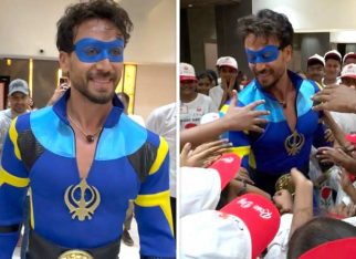 Tiger Shroff wears A Flying Jatt costume after six years to celebrate National Cancer Rose Day with children fighting disease Tiger Shroff wears A Flying Jatt costume after six years to celebrate National Cancer Rose Day with children fighting disease