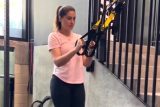 Work out mode on! Nargis Fakhri