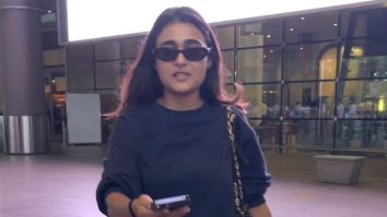Shalini Panday papped in black at the airport