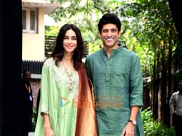 Photos: Farhan Akhtar, Shibani Dandekar and Ritesh Sidhwani snapped during Diwali puja