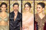 Nushrratt Bharuccha, Hrithik Roshan, Manushi Chhillar, Sanya Malhotra, Mouni Roy & others at Ramesh Taurani’s Diwali Party