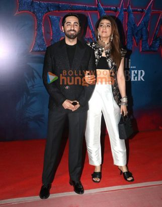 Photos: Ayushmann Khurrana, Rashmika Mandanna, Varun Dhawan and others grace the special screening of Thamma