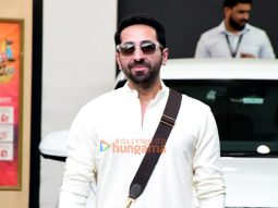 Photos: Ayushmann Khurrana, Rashmika Mandanna and Dinesh Vijan snapped at Kalina airport
